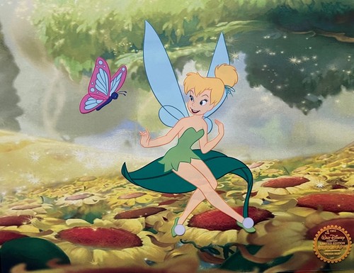 Disney TINKER BELL Limited Edition Sericel Animation Art Cel 11" x 14" - 第 2/7 張圖片