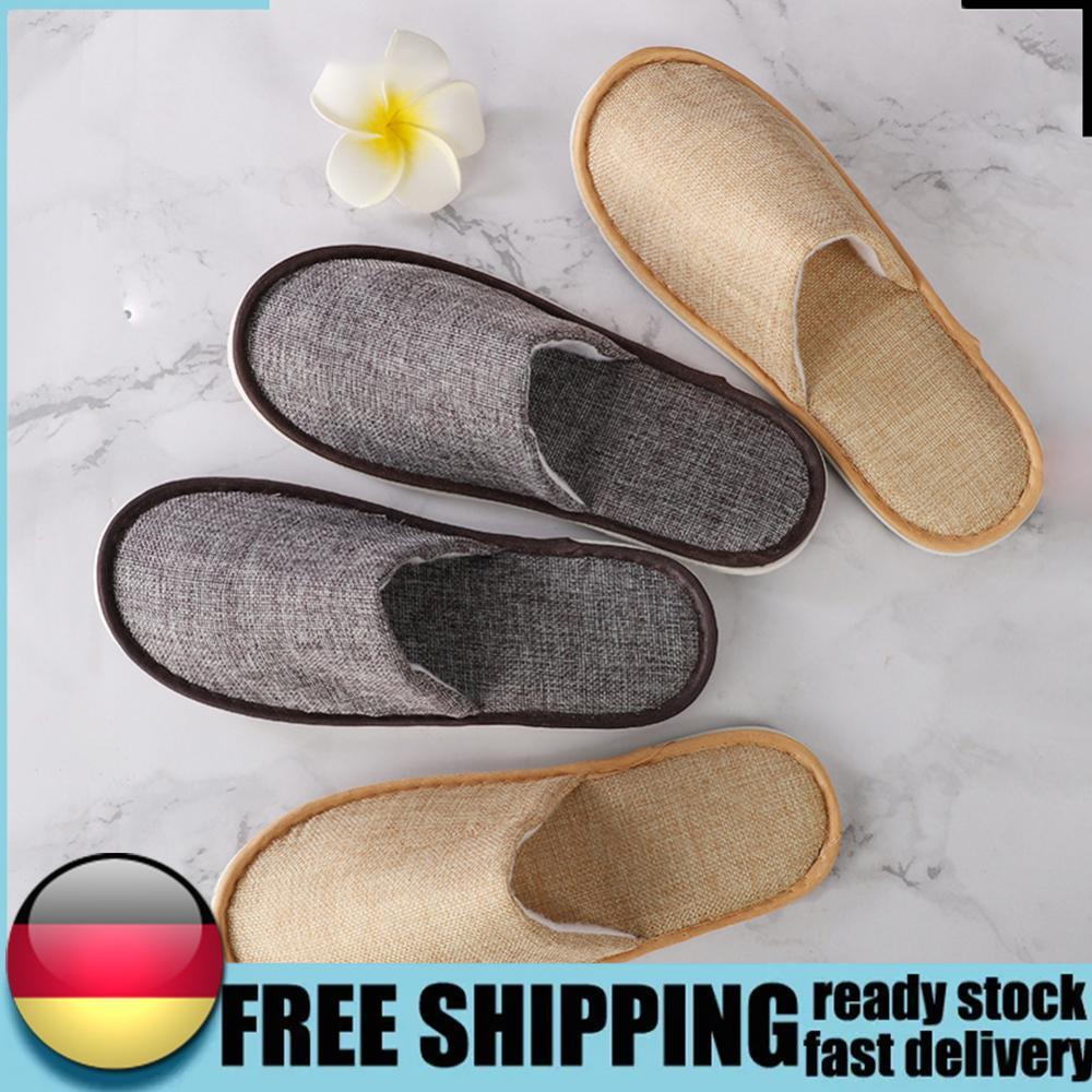 APL Flax Slippers Soft Home Slippers Breathable Unisex Indoor Slippers for Men Women