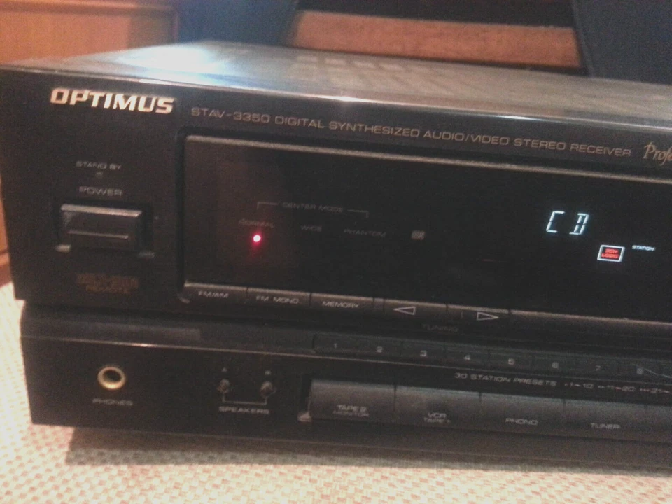OPTIMUS STAV-3350 Dolby Surround Pro Logic Stereo Receiver Professional Series - Image 2 of 4