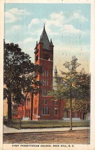postcard presbyterian carolina church south hill antique rock