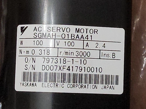 1PC New YASKAWA SGMAH-01BAA41 AC Servo Motor SGMAH01BAA41 Expedited Shipping - Picture 3 of 4