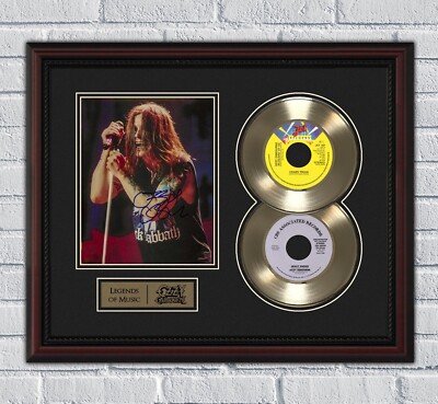 Ozzy Osbourne Framed Gold or Platinum 45 Record w/ Reproduction
