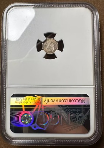 NGC MS62 Panama 1904 Silver Coin 2.5 Centesimos de Balboa - Picture 2 of 2