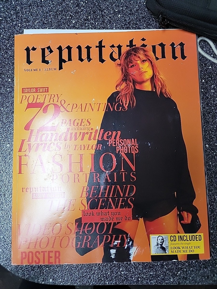 Taylor Swift Reputation Vol. 1 Magazine with Poster - No CD, Rare Collectible Taylor Swift Reputation Vol. 1 Magazine with Poster - No CD, Rare Collectible