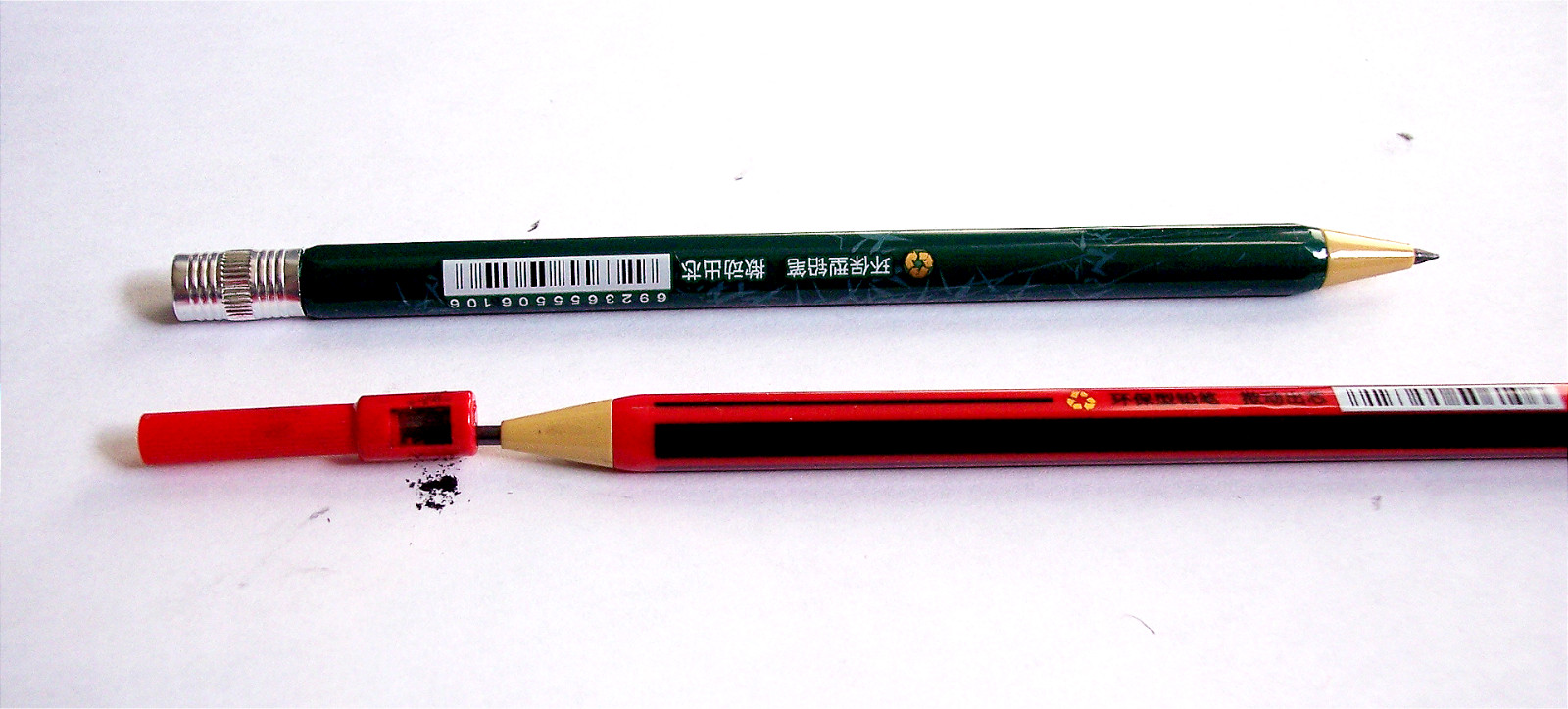 Set of 2 2B 2mm Lead Pencils + 2B Black and 2B Colored Lead Refills!