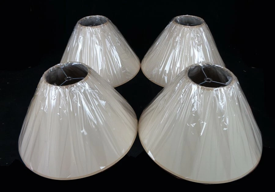 (4) NEW - LAMPSHADE - LAMP SHADE - LAMP SHADES - 16 x 10 x 5" w/ SPIDER FITTER  - Image 2 of 4