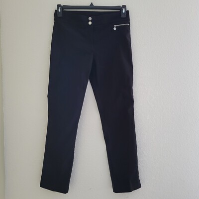 anne klein black dress pants Anne Klein Crepe Straight Pant, 8 / Black main image 0