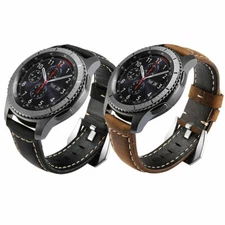 New Genuine Leather Wrist Strap Watch Band For Samsung Galaxy watch SM-R800 46mm