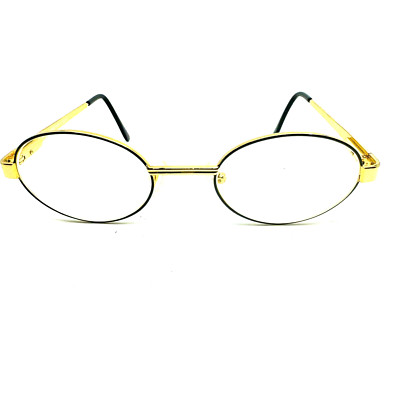 Safilo Eyeglasses Frames S6009 Round Gold Black 49-20 H10154
