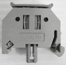 Wago 249 Terminal Block End Stop with Group Markers (Lot of 7)