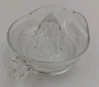 Vintage Hazel Atlas Clear Ribbed Depression Glass Large Citrus Juicer Reamer