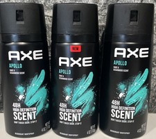 Axe Apollo Sage  Cedarwood Scent Deodorant Body Spray, 4oz 150ml  Pack of 3 