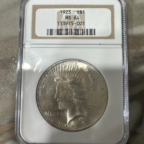 1923 Peace Silver Dollar MS64 NGC