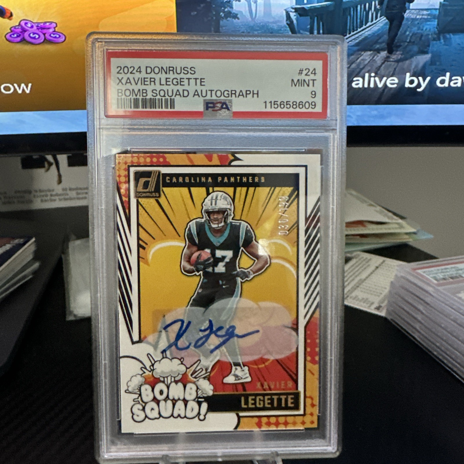 2024 Panini Donruss Bomb Squad Xavier Legette #24 Autographs /199 (AU, RC)