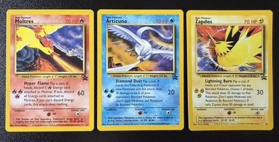 Pokémon Legendary Birds UK Movie Promo Set: Articuno, Zapdos, & Moltres
