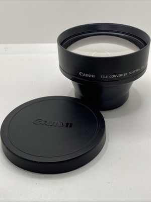 Canon Tele Converter TC-DC58A 1.5x Lens & Conversion Adapter LA-DC58C