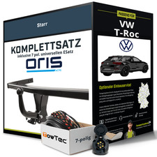 Für VW T-Roc Typ A11 , D11 Anhängerkupplung starr +eSatz 7pol uni 17- NEU