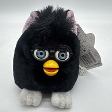 Vintage Furby Buddies "Sleep Good" Black Plush Bean Bag 1999 Tiger NO electronic