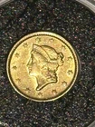 1851 $1 Dollar "Liberty Head" Type 1 UNC/BU GOLD coin (gradable specimen)