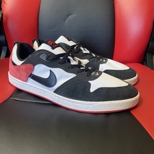 Nike Para Hombre SB Alleyoop Clásico Zapatos de Skate Blanco Negro Rojo Universitario Talla 14