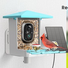 Smart Bird Feeder with Birdwatching WIFI Camera, AI  Solar Powered, Motion