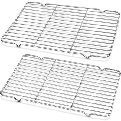 Decymis Cooling Rack and Baking Rack with Stainless Steel, 2 - Pack 10 x 15 I...