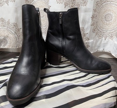 Blondo Rai Waterproof Black Leather  Suede Chelsea Ankle Side Zip Boots 10M
