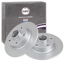 2x A.B.S. BREMSSCHEIBEN 260mm HINTEN passend für RENAULT FLUENCE MEGANE