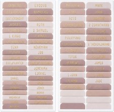 Laminated Bible Tabs Large Print Book Tabs for Journaling Supplies