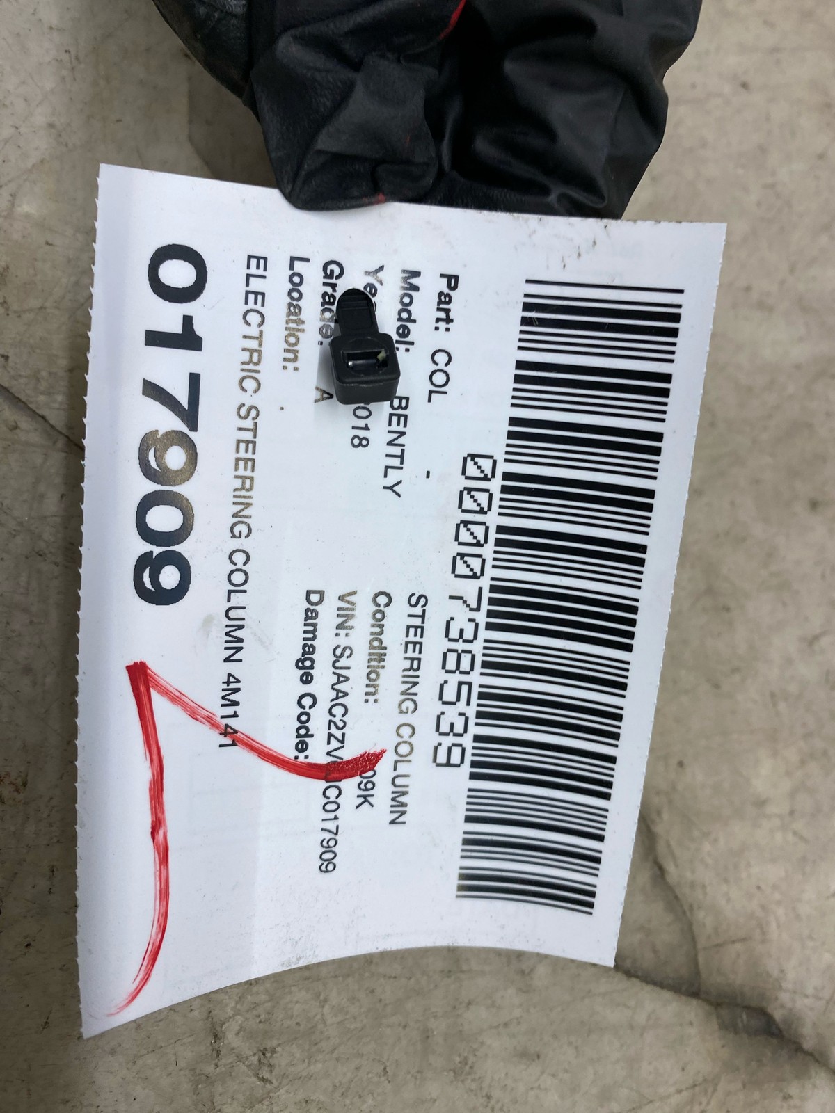 2016-2020 BENTLEY BENTAYGA OEM ELECTRIC STEERING COLUMN 4M1419506T 3Q0905861A