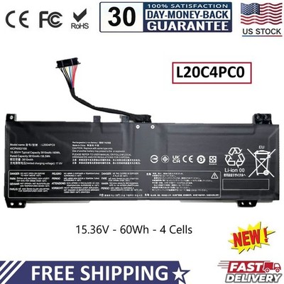 New L20C4PC0 L20D4PC0 L20L4PC0 L20M4PC0 Battery For Lenovo Laptop 15.36V 60Wh US