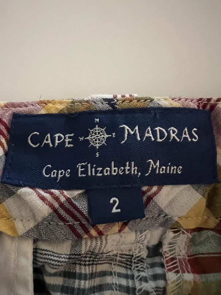 Mini-saia xadrez azul vermelha Cape Madras Maine tamanho 2 preppy vela retrô *esgotada - Imagem 4 de 4