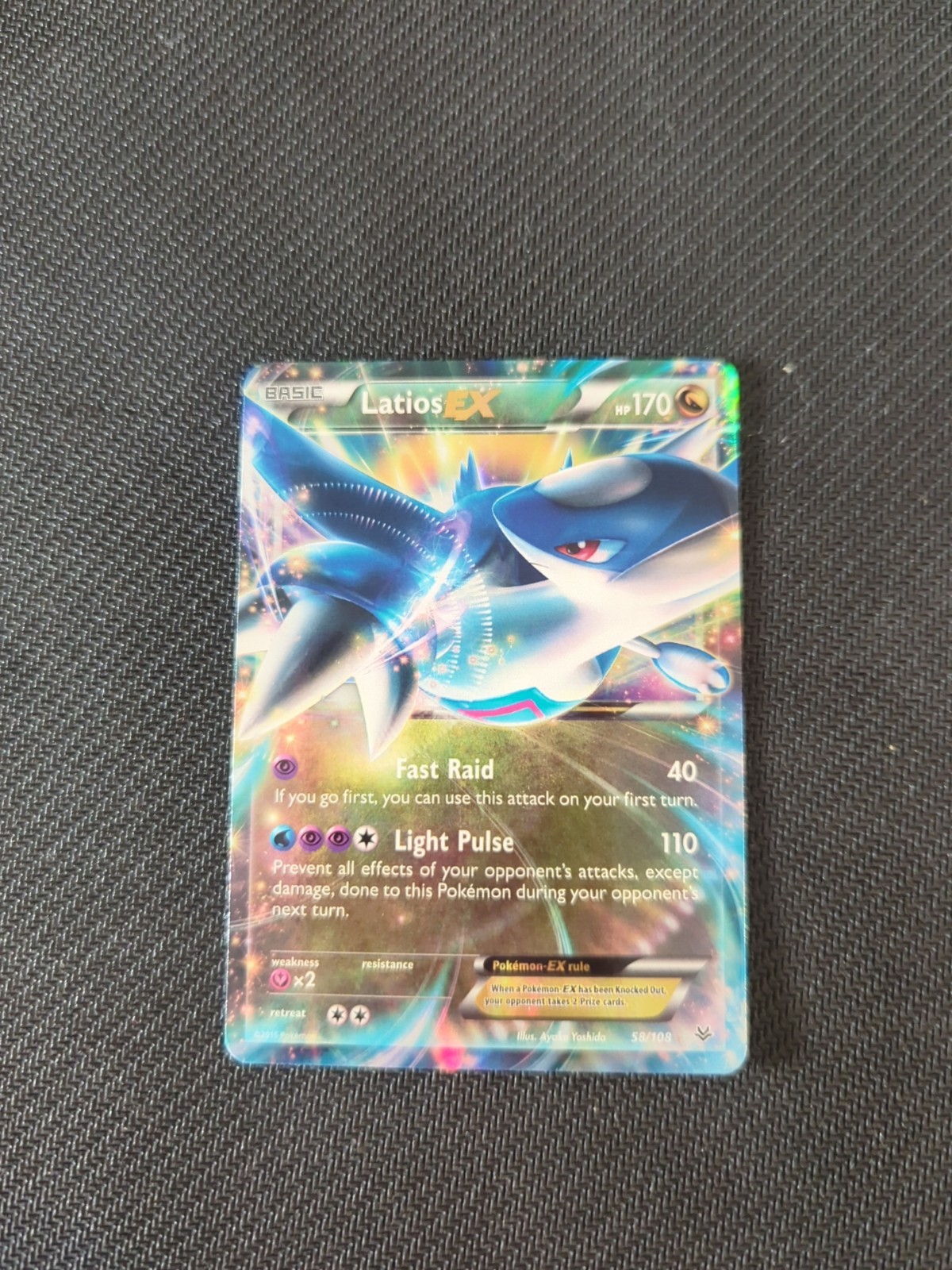 Latios EX - 58/108 - Pokemon Roaring Skies XY Ultra Rare Card NM