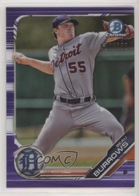 2019 Bowman Chrome Prospects Purple Refractor 50/250 Beau Burrows #BCP-26 g6p