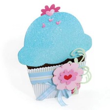 Sizzix Bigz Big Shot Pro Die - 656421 Card & Pocket Cupcake  - used