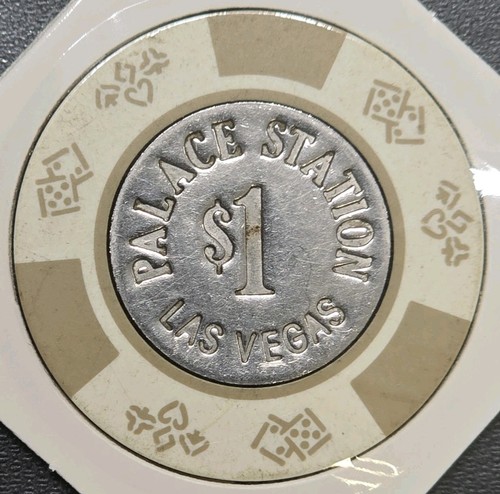 Palace Station Hotel Casino Las Vegas $1 Chip 1984 Dollar Gaming Token