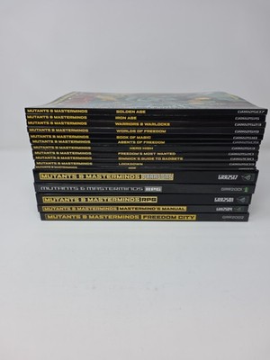BIG Green Ronin Mutants & Masterminds RPG Book Lot - 16 Books!