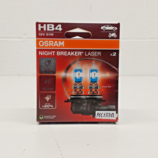 Like-new 2x Osram Hb4 9006 Night Breaker Laser 150 9006nl-2hb 12v Made In Usa