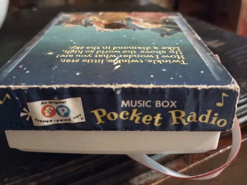 Vintage 1968 Fisher Price Twinkle Twinkle Little Star Music Box Pocket Radio - Bild 4 von 12