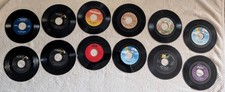 TWELVE LOT OF COUNTRY VINYL 45s
