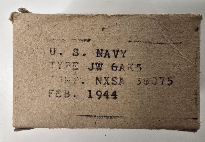 NOS  Western Electric JW-6AK5 Mil Spec Matched Codes 1945 Test NOS Amplitrex