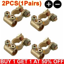 2X Leisure Battery Terminals Connectors Clamps Car Van Caravan Motorhome 12V UK