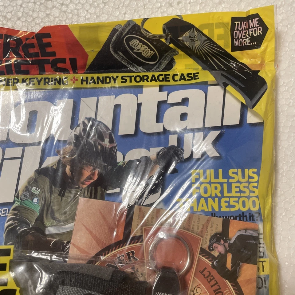Rare Mountain Biking UK Magazine Mbuk Aug 2007 Factory Sealed + Free gifts  - Image 3 of 4