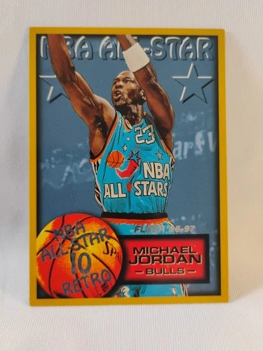 1996-97 Fleer - NBA All Star 10 Retro - Michael Jordan #282 Chicago Bulls HOF