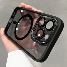 Luxury Magnetic Metal Bumper Case for iPhone17 16 15 14 13 Pro Max MagSafe Cover