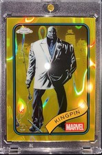🔥2025 Topps Chrome Marvel Kingpin Gold Yellow Lava Refractor #164 DAREDEVIL