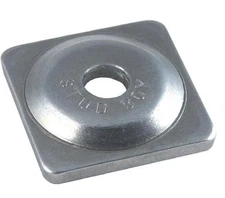 Stud Boy Square Backer Plates - Aluminum - Silver - 5/16in. Thread 2061-P5