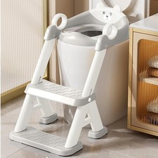 Potty Training Seat with Step Stool Ladder, Comfortable Safe Potty Seat with ...