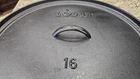 Vintage Lodge #16 Cast Iron Camp Dutch Oven - Discontinued - HTF - Collectible