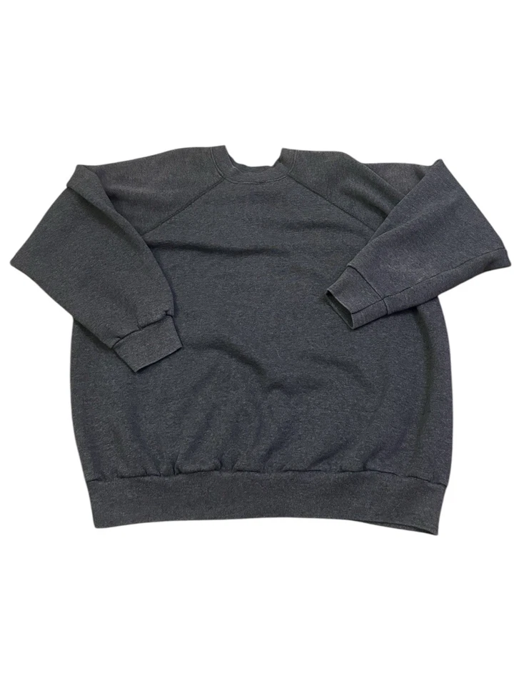 De colección Tultex Manga Raglán Blanco Gris Cuello Redondo Talla XL Foto 2 de 4